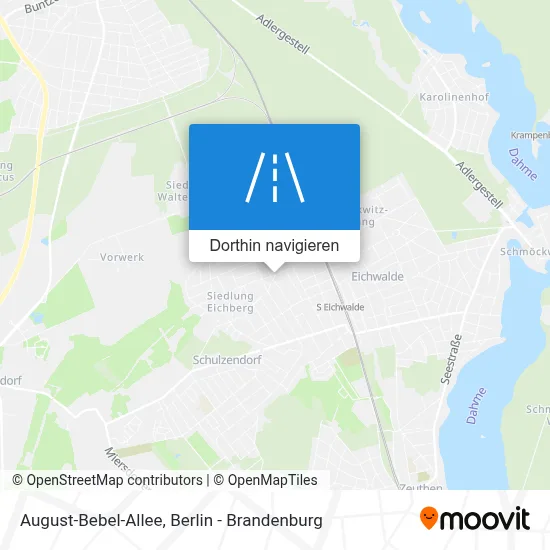 August-Bebel-Allee Karte