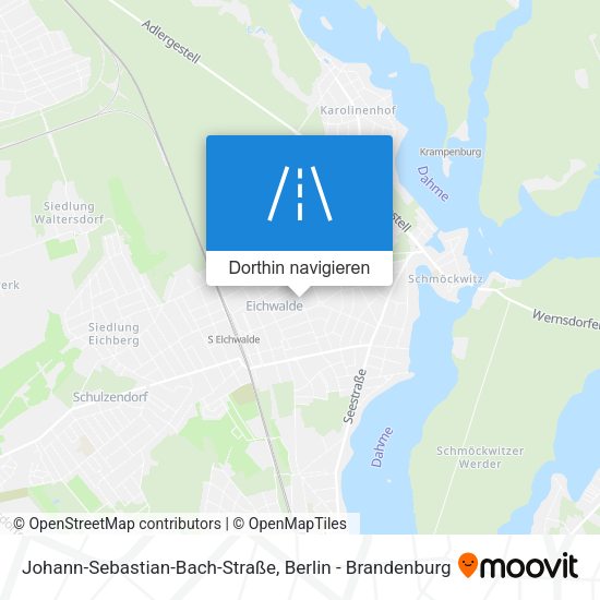 Johann-Sebastian-Bach-Straße Karte