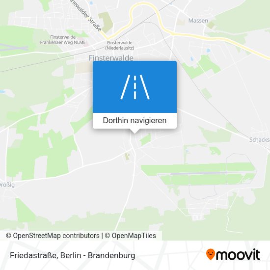 Friedastraße Karte