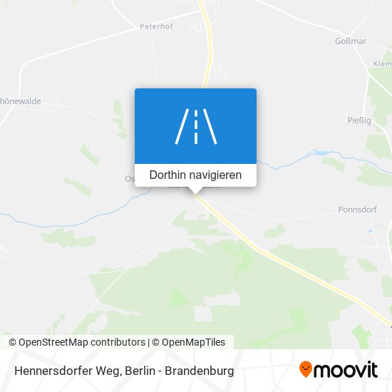 Hennersdorfer Weg Karte
