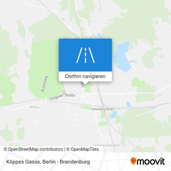 Köppes Gasse Karte
