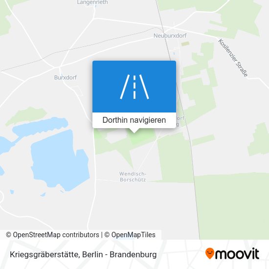 Kriegsgräberstätte Karte