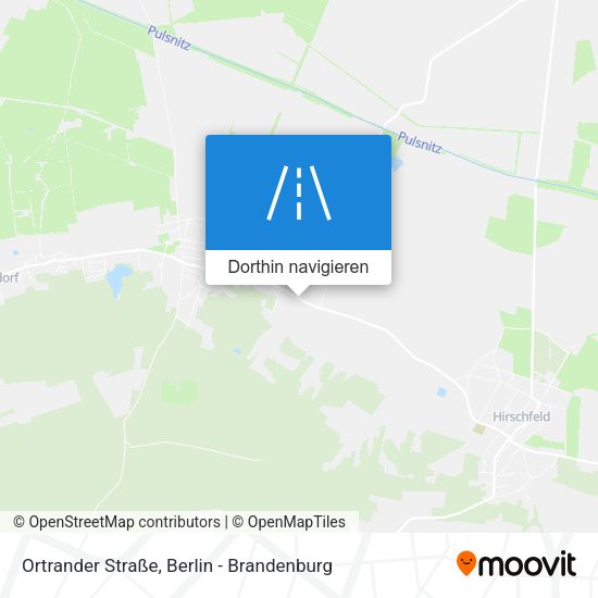 Ortrander Straße Karte