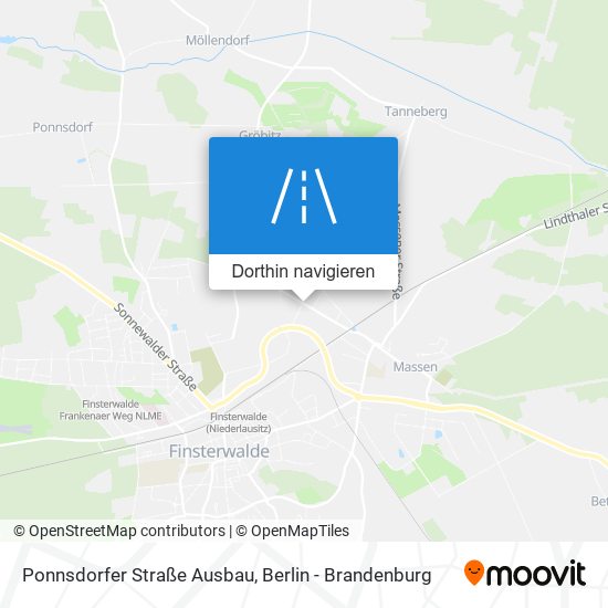 Ponnsdorfer Straße Ausbau Karte