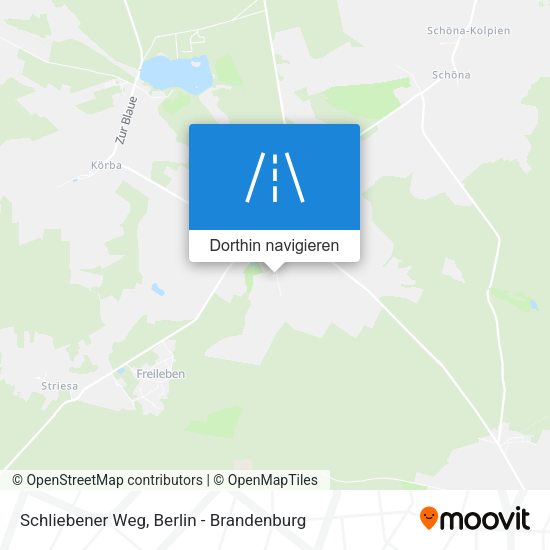 Schliebener Weg Karte