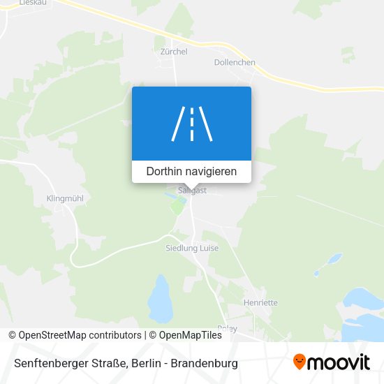 Senftenberger Straße Karte