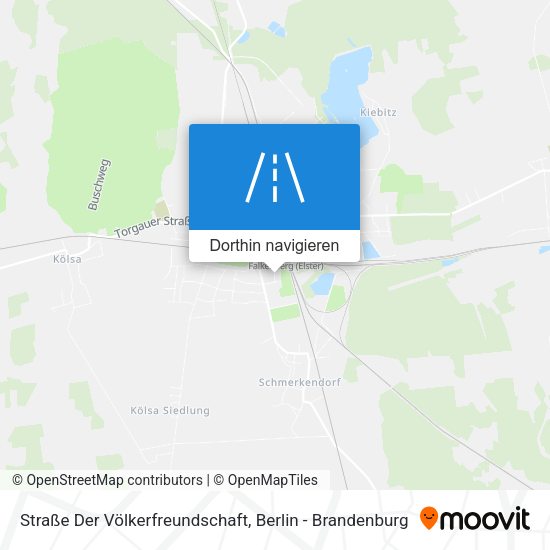 Straße Der Völkerfreundschaft Karte