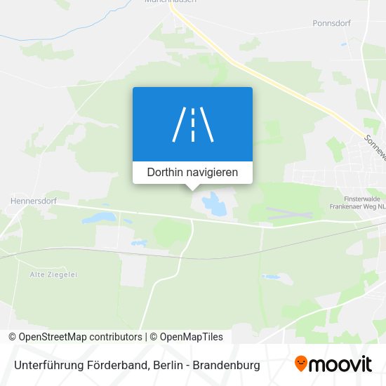 Unterführung Förderband Karte