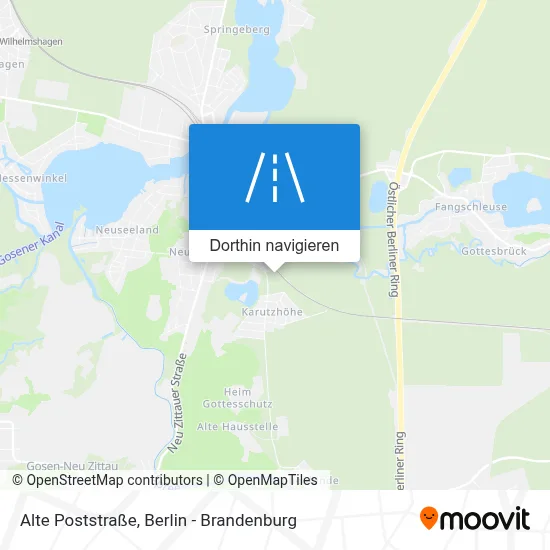 Alte Poststraße Karte