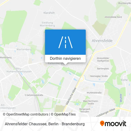 Ahrensfelder Chaussee Karte