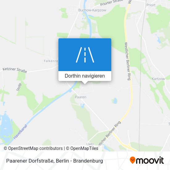 Paarener Dorfstraße Karte