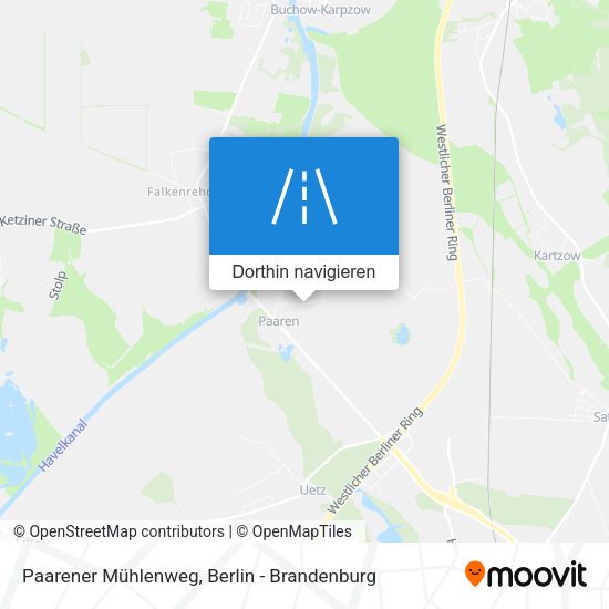 Paarener Mühlenweg Karte