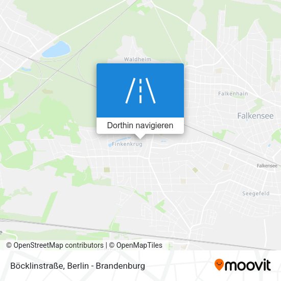 Böcklinstraße Karte