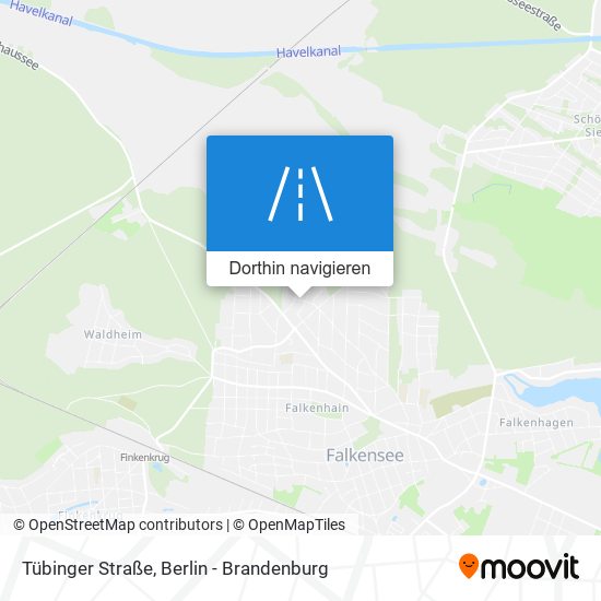 Tübinger Straße Karte