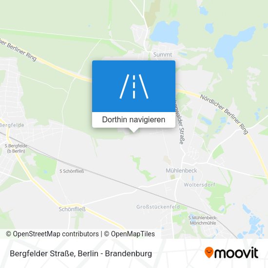 Bergfelder Straße Karte