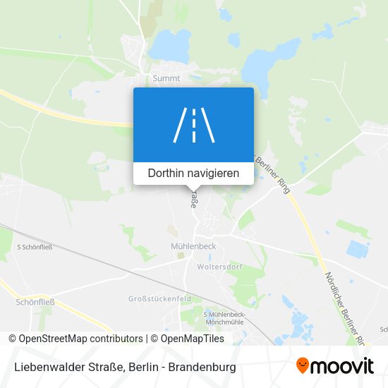 Liebenwalder Straße Karte