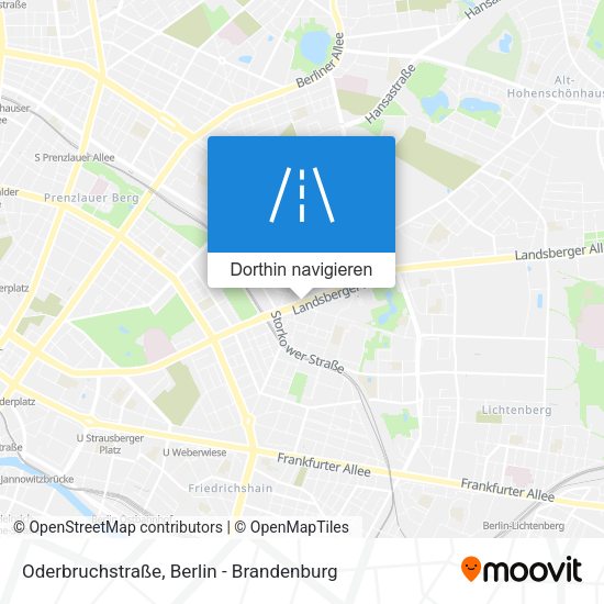 Oderbruchstraße Karte
