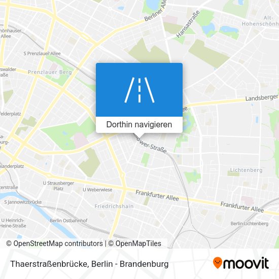 Thaerstraßenbrücke Karte