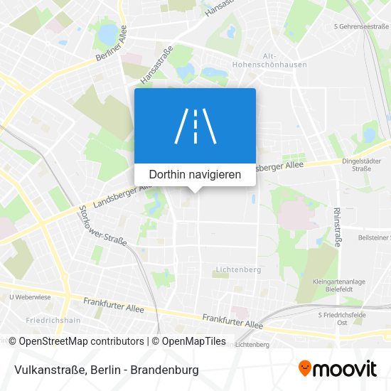 Vulkanstraße Karte