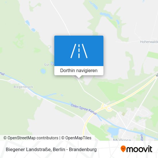 Biegener Landstraße Karte