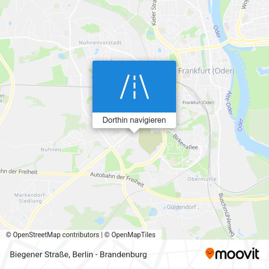 Biegener Straße Karte