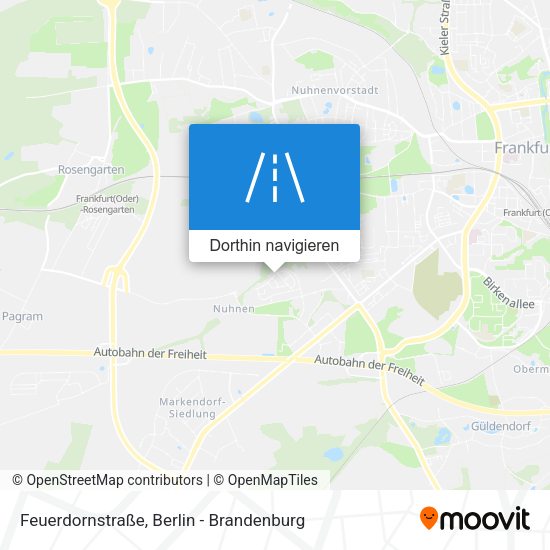 Feuerdornstraße Karte