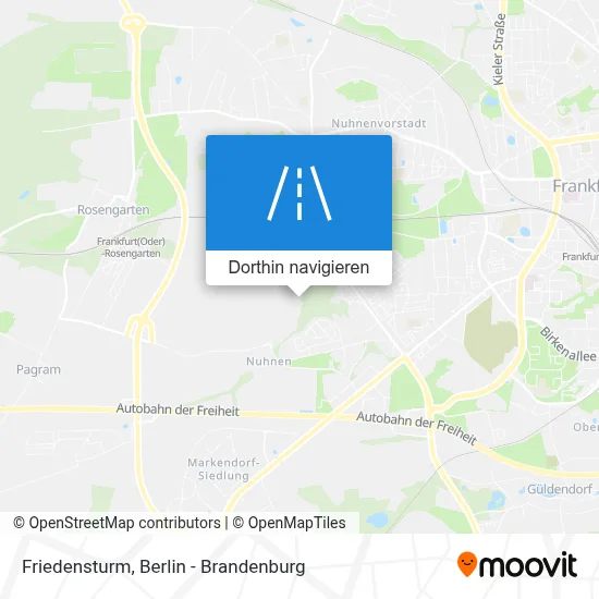 Friedensturm Karte