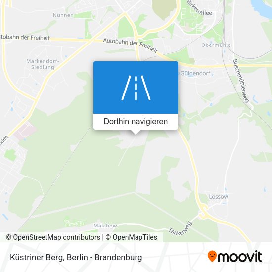 Küstriner Berg Karte