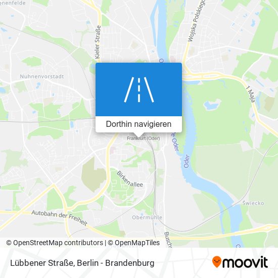 Lübbener Straße Karte