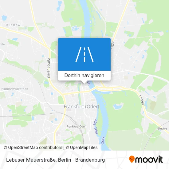 Lebuser Mauerstraße Karte