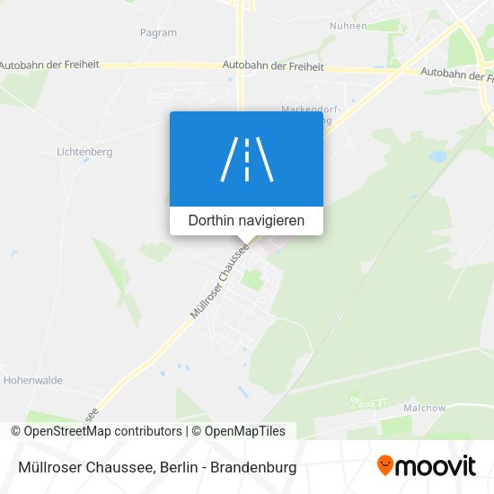 Müllroser Chaussee Karte