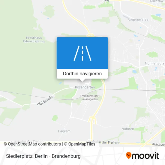 Siedlerplatz Karte