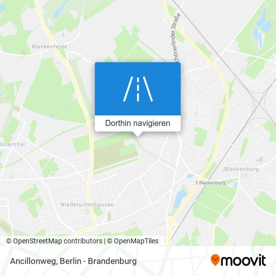 Ancillonweg Karte