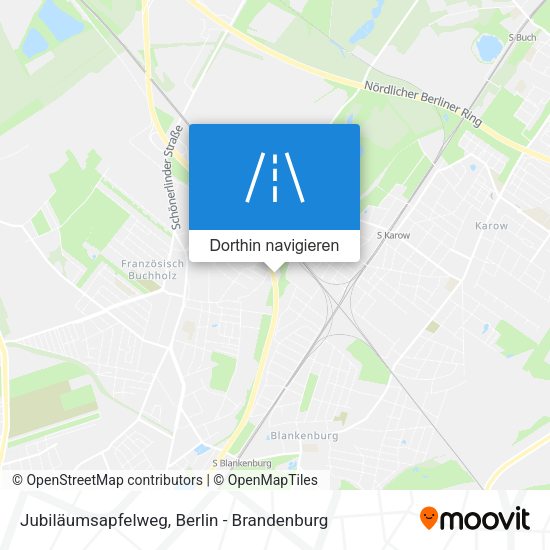 Jubiläumsapfelweg Karte