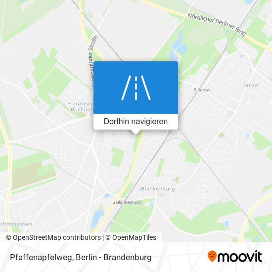 Pfaffenapfelweg Karte