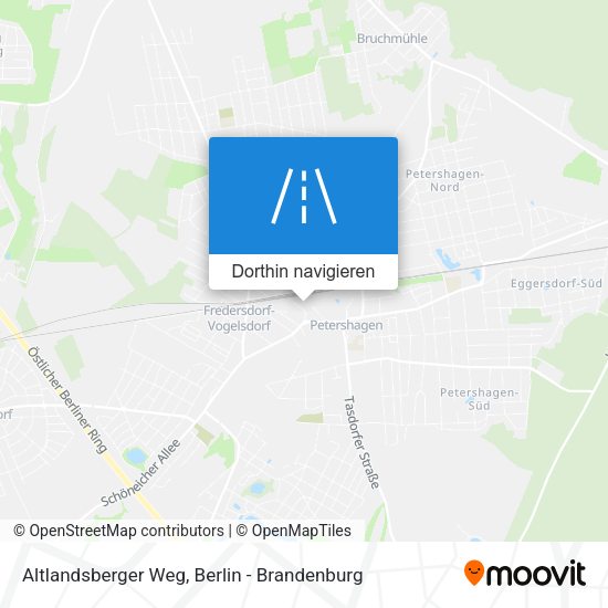 Altlandsberger Weg Karte