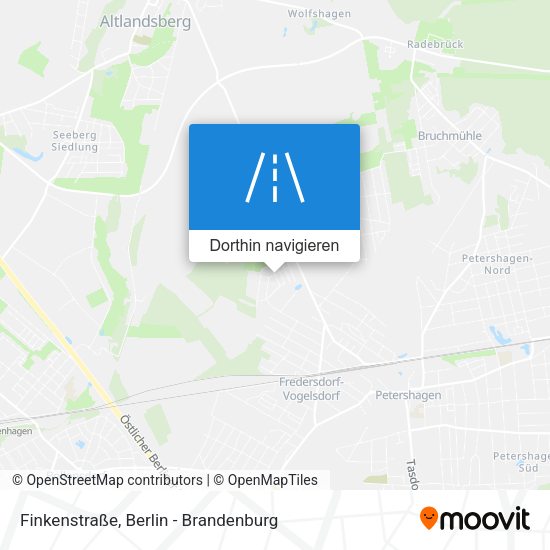 Finkenstraße Karte
