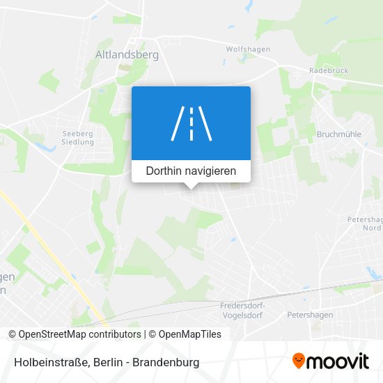 Holbeinstraße Karte