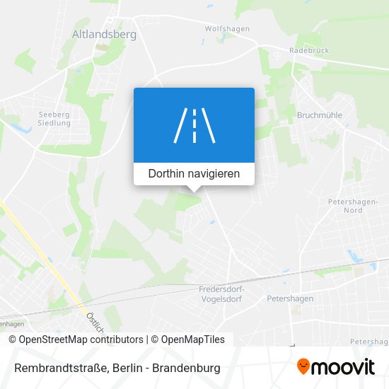 Rembrandtstraße Karte