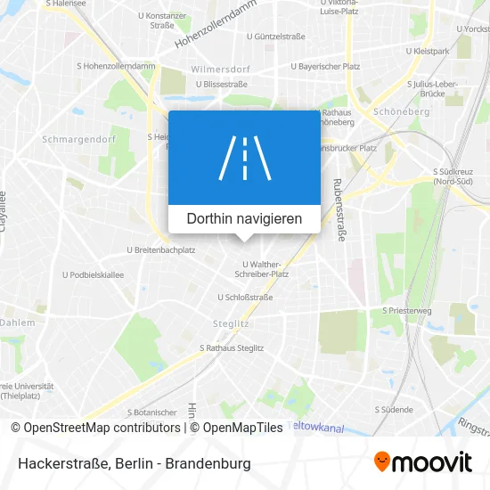 Hackerstraße Karte