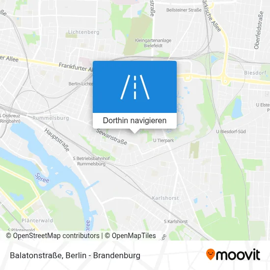 Balatonstraße Karte