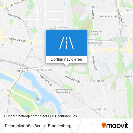 Delbrückstraße Karte