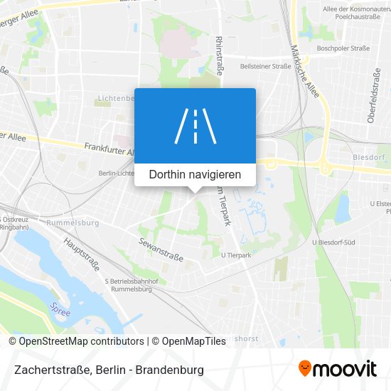 Zachertstraße Karte