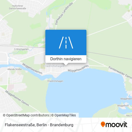 Flakenseestraße Karte