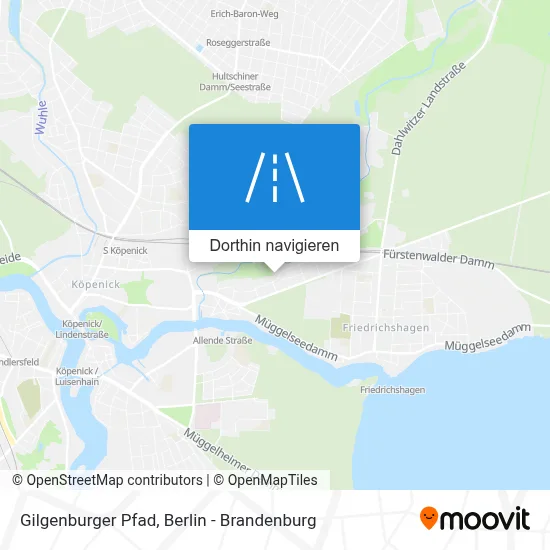 Gilgenburger Pfad Karte