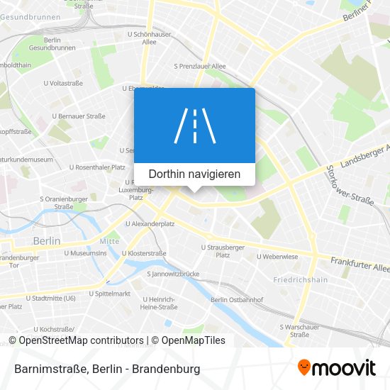 Barnimstraße Karte