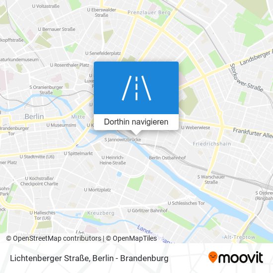 Lichtenberger Straße Karte