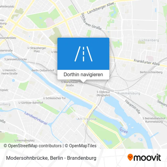 Modersohnbrücke Karte