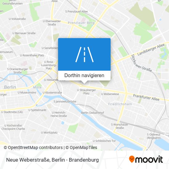 Neue Weberstraße Karte