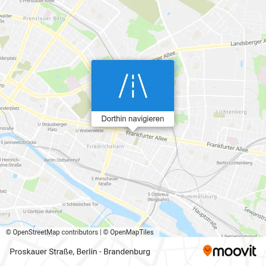 Proskauer Straße Karte